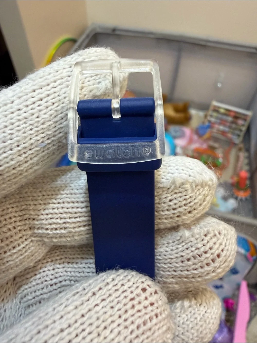 Swatch Rinse Repeat Navy Blue Day/Date Swiss Quartz 34mm Watch GE725 - Unisex
